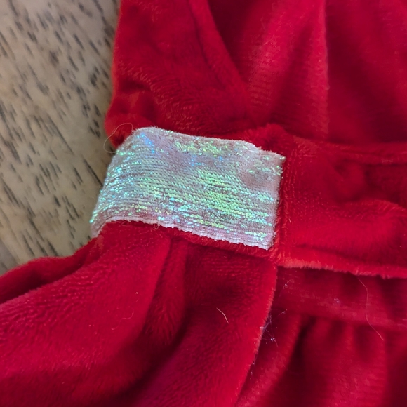 Velvet Christmas Doggie Dress Sz Med - Picture 4 of 7